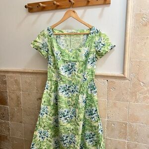 Green Floral Dress